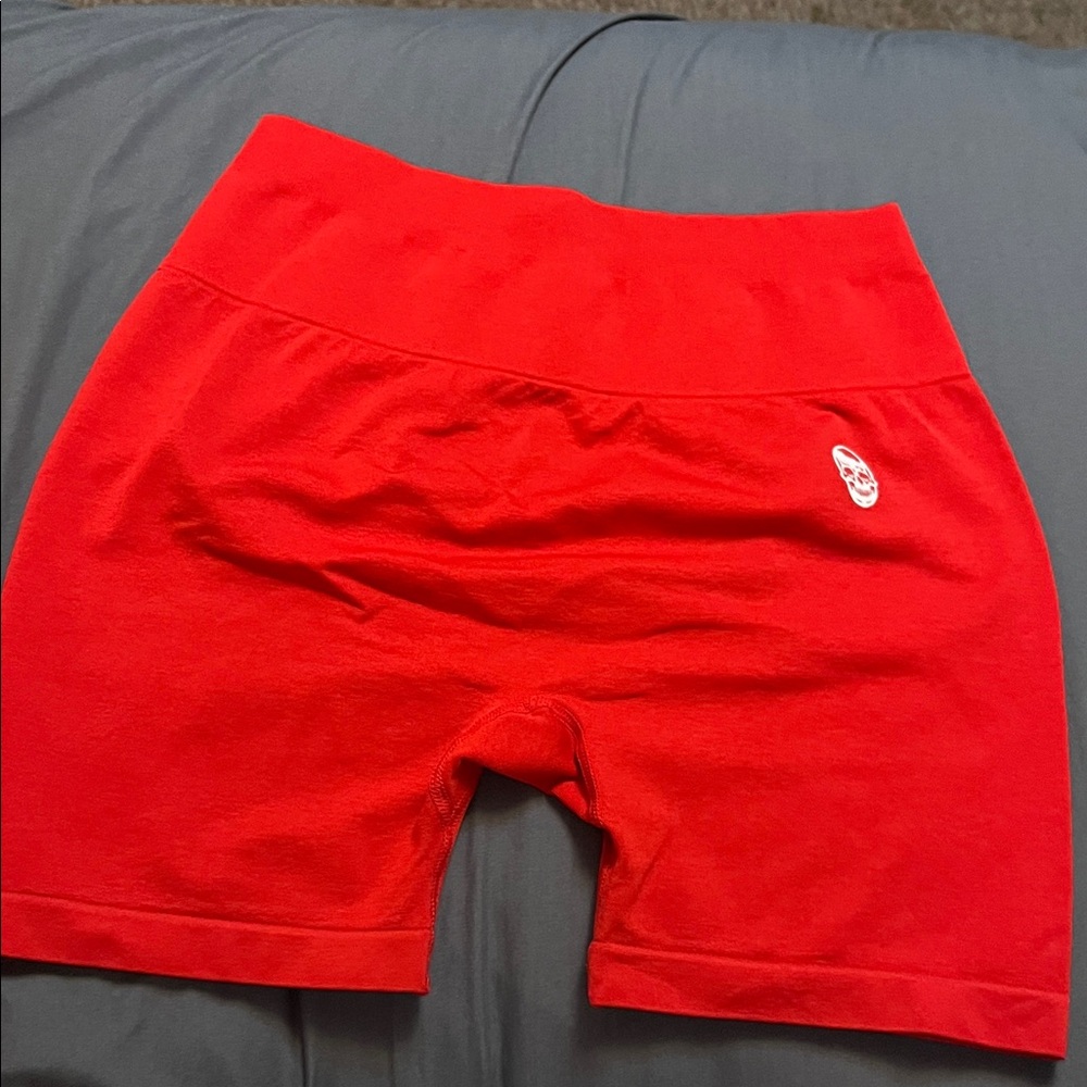 Vibrant Red Women's Bike Shorts